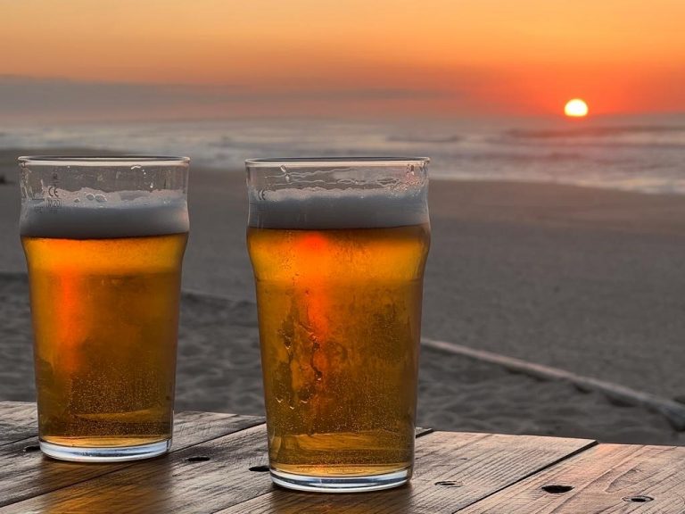 The perfect end of a great day with a sundowner beer.